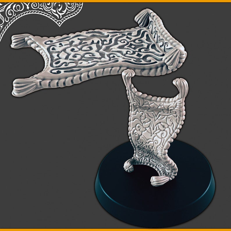 Dnd Rug Prop Magic Carpet - DND Mini, EC3D Scorching Sands, Desert Miniatures | Fl ...