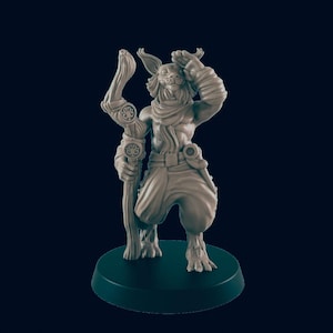 Catfolk Guide - EC3D | DnD | Villager minis | adventurer | 32mm | Pathfinder | commoner | TTRPG | Wargaming | Frostgrave