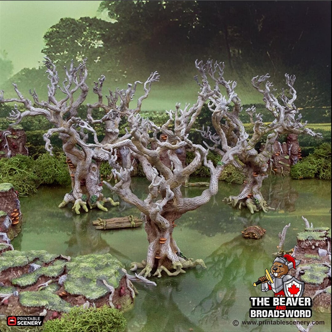 Tree Mech Dnd Wildwood Trees - the Gloaming Swamps by Printable Scenery, Dnd ...