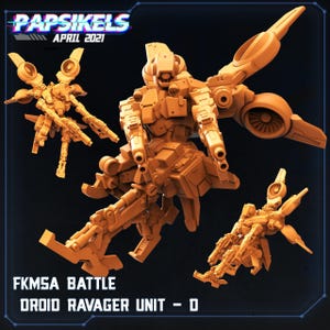 Fukimasa Battle Droid D - Papsikels | Cyberpunk | Scifi | Sciencefiction | Futuristisch | Bereik | 32 mm | Robot | Mechanisch | Wargamen | Mecha