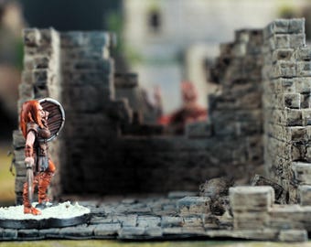 Terreno de ruinas 3 - Las ruinas de Ashborne - ¡Terreno de ruinas de mesa para tu configuración de DnD/Pathfinder/TTRPG y Wargaming!