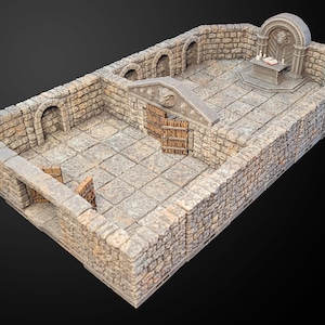 MAGNETIC Dungeon Tiles Encounter - The Altar | Painted Tabletop Terrain | Dungeons And Dragons, D&D, Pathfinder, Wargaming, Dragonlock DnD