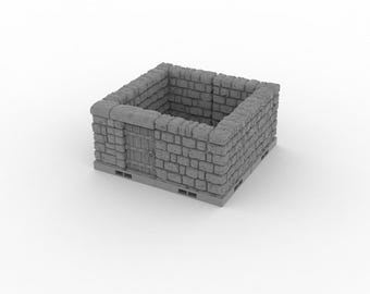 dnd dungeon tiles - 4"x4" Small Room - Dungeon Theme | Tabletop Terrain | Dungeons And Dragons 5e, D&D, Pathfinder 2e, Wargaming, Fat Dragon
