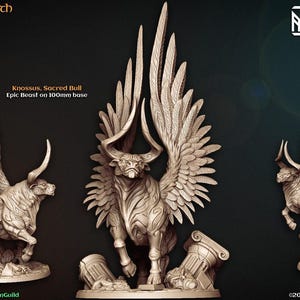 Sacred Bull Knossus - Artisan Guild | Minotaur | Bull | Boss | Hero | Fantasy | Melee | Warrior | Labryinth | Frostgrave | DnD | Pathfinder