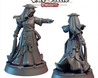 Mini Hermana Flagelante - Vae Victis, DnD / Oscuro / Humana / Mujer / Monja / 28 mm / Pathfinder / Fantasía / Wargaming / Aldeana / Juego de mesa