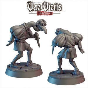 Verfluchter Vogelmensch Dorfbewohner 28/32 mm mini - Vae Victis | D&D | Städter | Dieb | Mensch | Pfadfinder | TTPR | Grimmig | Frostgrave | Monster