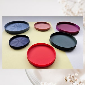 Round Plant Tray Indoor Plant Saucer Drainage Tray for Plant Pots 3d Print Plant Pot Saucer Eco-friendly Plastic Jewelry Saucer Holder Coins