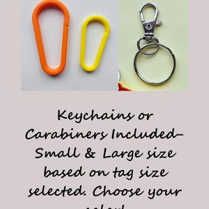 Custom Name Keychain Personalized Name Tags Carabiner Kid's Custom Name Tags Personalized Backpack Tags 3d Printed Keychains Party Bag Gifts image 5