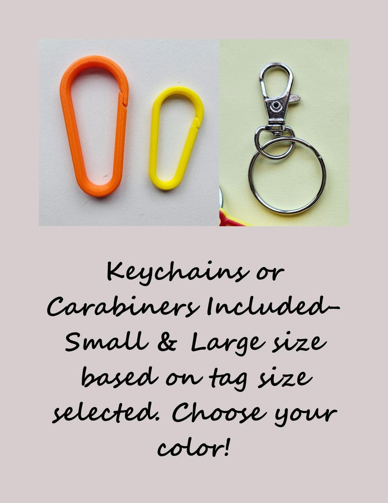 Custom Name Keychain Personalized Name Tags Carabiner Kid's Custom Name Tags Personalized Backpack Tags 3d Printed Keychains Party Bag Gifts image 5