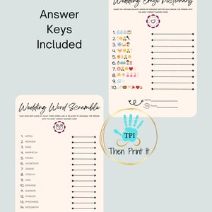 Bridal Shower Game Bundle Bachelorette Games Wedding Shower - Etsy