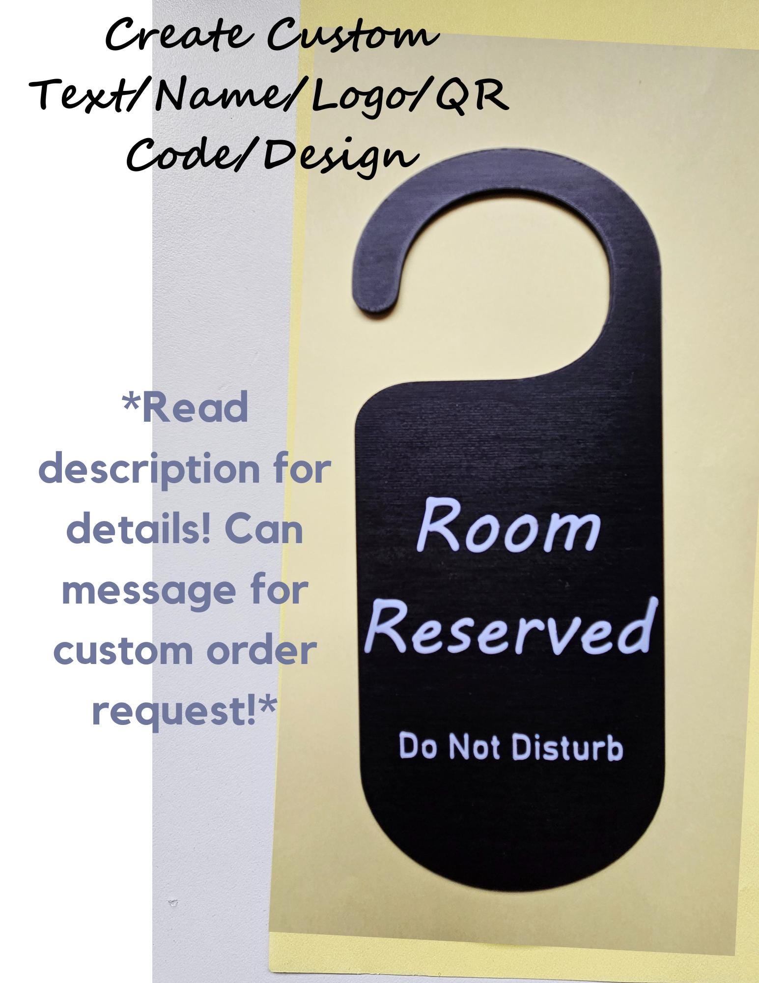 Personalized Door Hanger Custom Room Sign Custom Door Sign Door Knob ...