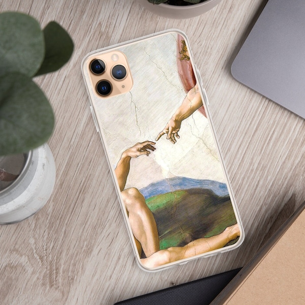 Michelangelo Creatie van Adam iPhone Case