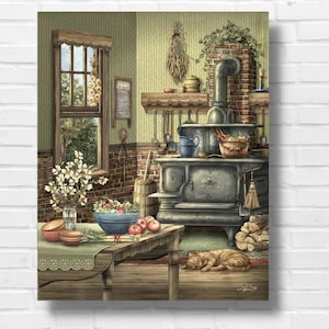Mom&#39;s Kitchen Cross Stitch Pattern - PDF - Instant Digital Download