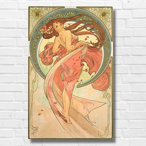 Cross Stitch Pattern The Arts - Dance by Alphonse Mucha - PDF - Instant Digital Download