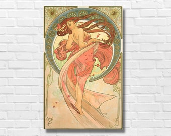 Patrón Punto de Cruz Las Artes - Danza de Alphonse Mucha - PDF - Descarga Digital Instantánea