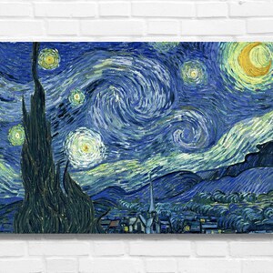 Cross Stitch Pattern Starry Night - Vincent Van Gogh - PDF - Instant Digital Download
