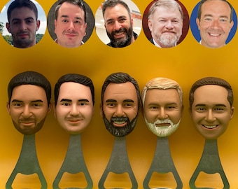 Custom Bottle Opener, Beer Bottle Opener, Personalized Bottle Opener, Groomsman Gift, Bartender Gifts,Bobblehead,Best man group gifts