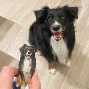 Custom Dog wedding Cake Topper, handmade Polymer Clay Pet Figurine, Dog Birthday Gift image 14