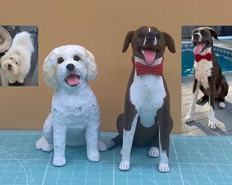 Personalisierter benutzerdefinierte Hund Hochzeitstorte Topper , Haustier CakeTopper , Haustiere Geburtstag , Katze Caketopper , Jubiläum Haustier , Hund Figuren , Hunde Geburtstag