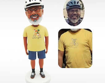 Custom bobblehead doll, personalized 3D clay statues, birthday gift for husbands and fathers, anniversary gifts for parents, Christmas gifts