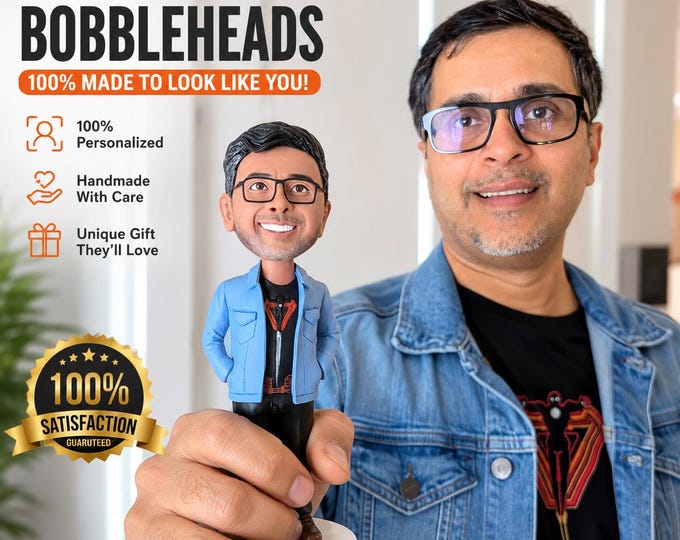 personalization Bobblehead doll,custom Clay 3D statue, Birthday gift,Anniversary gift,Wedding Gifts,Christmas Gifts