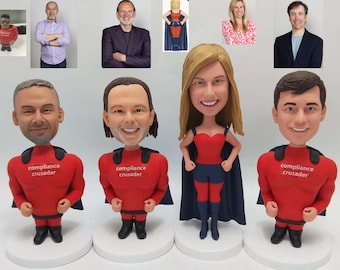 Personalized Hero Bobbleheads, Custom Superhero Bobblehead, Custom Superhero Gifts For Adults, Customized Superhero Figures