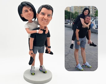 Custom couple bobblehead dolls,anniversary gifts for couples, Custom wedding cake topper, wedding gift,Happy Couple Memorial,Christmas gift