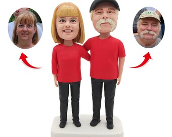 Custom couple bobbleheads, personalized couple dolls, custom wedding cake toppers, wedding bobbleheads, anniversary gifts, Christmas gifts