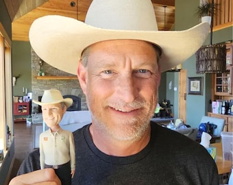 Personalized custom bobbleheads, Custom Grandfather bobbleheads ,  Custom Father 3D statues, Birthday Gift, Anniversary Christmas Gift