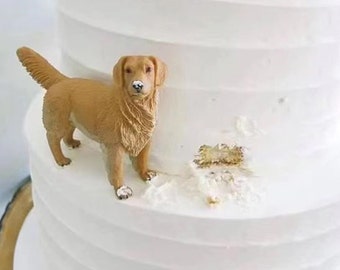 Décoration de gâteau de mariage personnalisée pour chien, décoration de gâteau pour animal de compagnie, anniversaire d'animal de compagnie, décoration de gâteau chat, anniversaire d'animal de compagnie, figurines de chien, cadeau de Noël