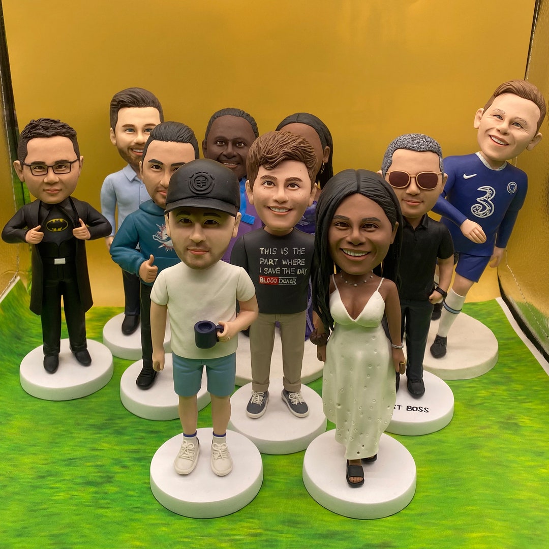 Custom Group Bobbleheads, Custom Wedding Best Man Group Bobbleheads