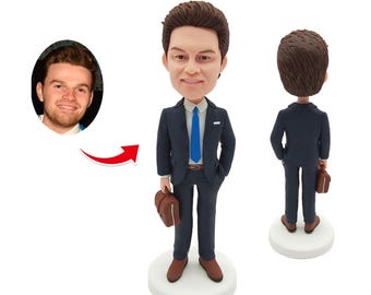 Custom bobblehead, custom boss bobblehead, custom own bobblehead, father bobblehead, employee gifts, gift for him, birthday anniversary gift