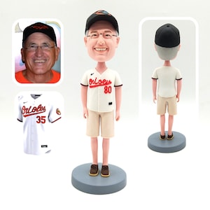 Custom baseball bobbleheads, custom father baseball fan gifts, grandfather baseball bobblehead gifts, baseball player birthday gifts