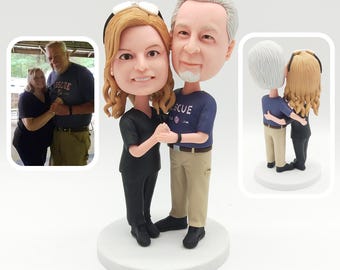 Custom bobbleheads, custom parent bobbleheads, custom couple bobbleheads, custom 50th anniversary gifts for parents, birthday gifts