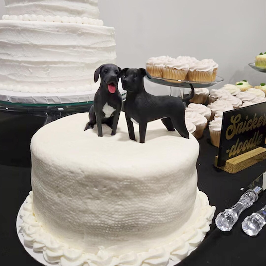 Personalized Custom Dog Wedding Cake Toppers, Pet Birthdays, Cat ...