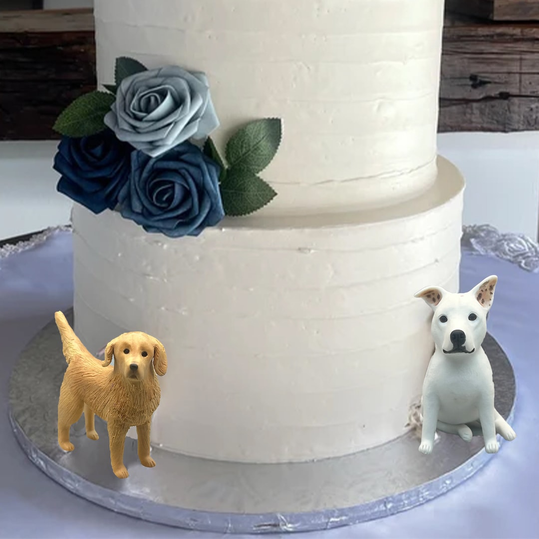 Personalized Custom Dog Wedding Cake Topper , Pet Caketopper，pets ...
