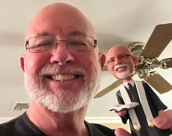 Personalized bobblehead, custom father bobblehead, custom grandfather bobblehead, 3D Statue, birthday bobbleheads, Anniversary gift for him