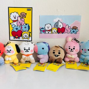 Customized BT21 plush keychain, BT21 backpack keychain, BT21 keychain, BT21 Plush