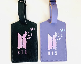 BTS luggage tag, BTS Army luggage tag, BTS tag