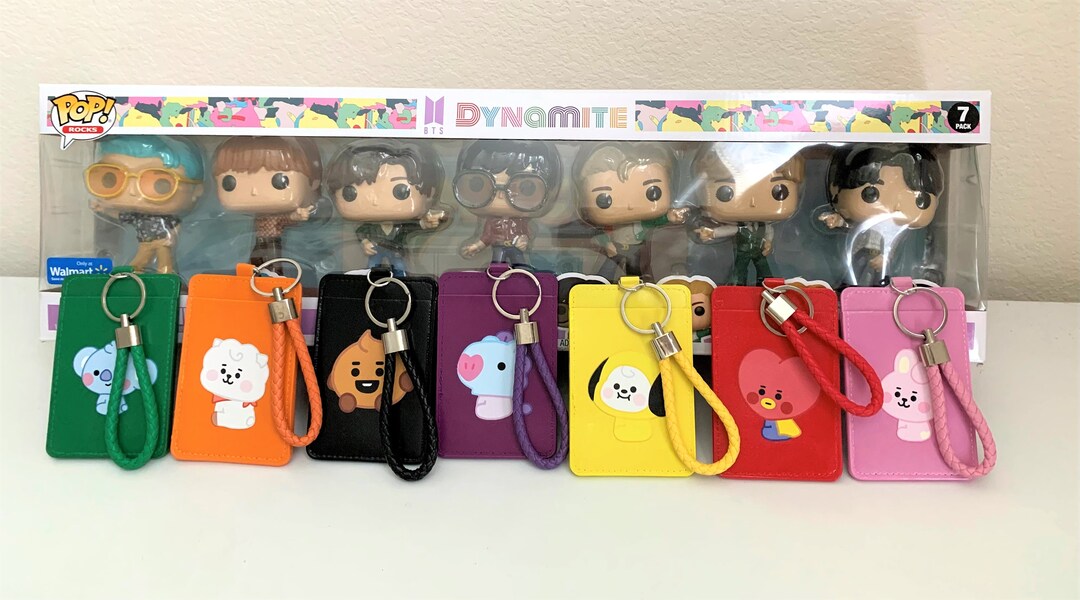 BT21 Photocard Holder BT21 Keychain BT21 ID Holder BT21 Etsy