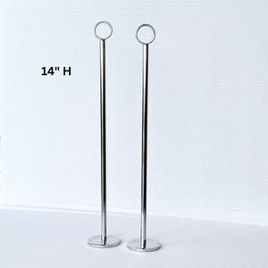 Tall Stands, stainless steel, weighted base, display stand,