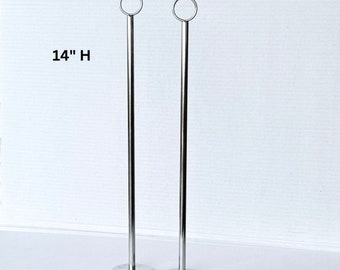 Tall Stands, stainless steel, weighted base, display stand,