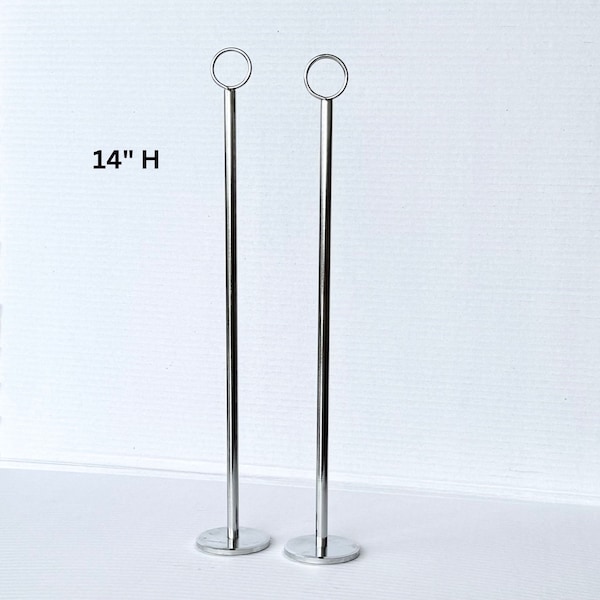 Tall Stands, stainless steel, weighted base, display stand,