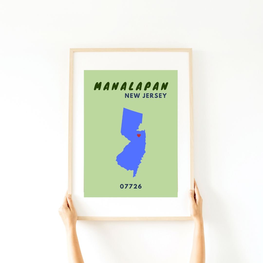 CUSTOM State Preppy Posters Digital Print Trendy Wall Decor Etsy