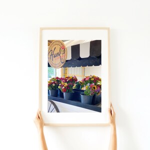 Blumenwagen Blumenstrauß Sträuße Foto | Digitaler Kunstdruck | Digitaler Fotodruck | Blumenfotografie | Niedliche Wandkunst Foto