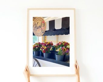 Flower Cart Bouquet Bunches Photo | Digital Wall Art Print | Digital Photo Print | Floral Photography | Cute Wall Art Photo