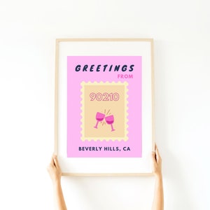 CUSTOM State Preppy Posters Digital Print / Trendy Wall Decor / College Town Digital Print / Hometown Print / California Print / CA Print