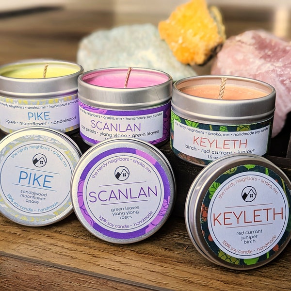 Vox Machina Candles ⋄ Handmade ⋄ Critical Role Campaign 1 ⋄ D&D ⋄ Housewarming ⋄ DM Gift ⋄ Birthday Gift ⋄ Just Because ⋄ Holidays