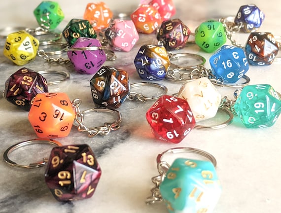 D20 Keychain ⋄ Dungeons and Dragons Gift ⋄ TTRPG Present