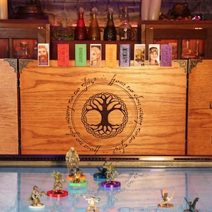 Handmade Wooden GM Screen ⋄ Customizable ⋄ D&D ⋄ Magnetic ⋄ TTRPG ⋄ Dungeon Master